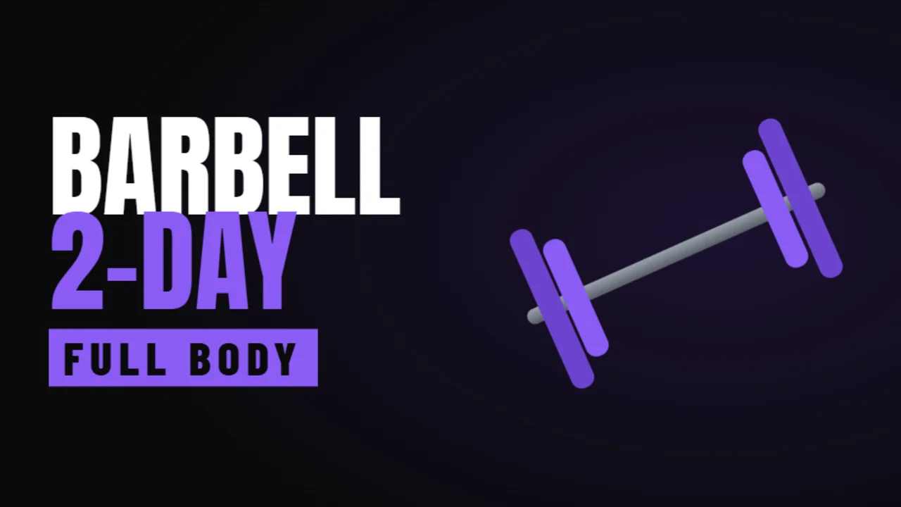 2-Day Barbell Full Body program cover