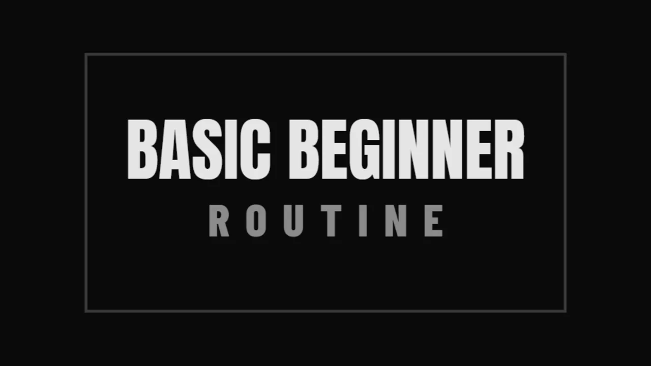 Basic Beginner Routine program cover