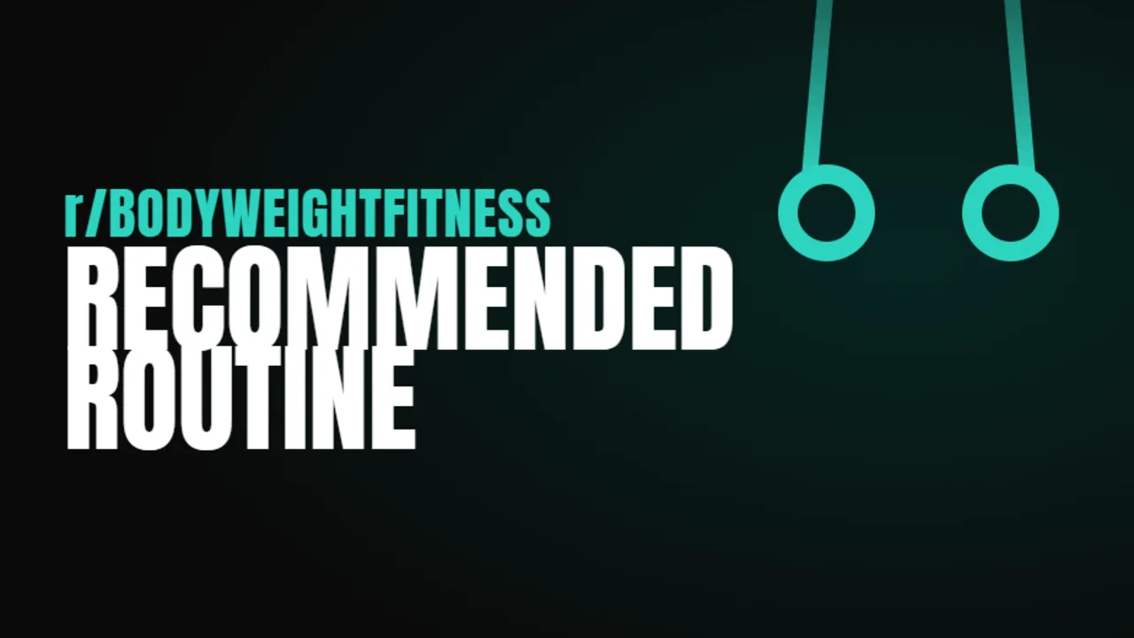 r/bodyweightfitness Recommended Routine program cover