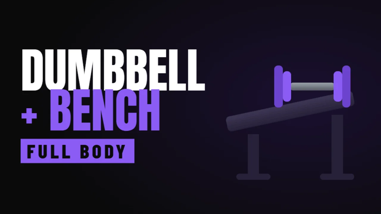 Dumbbell + Bench Full Body program cover