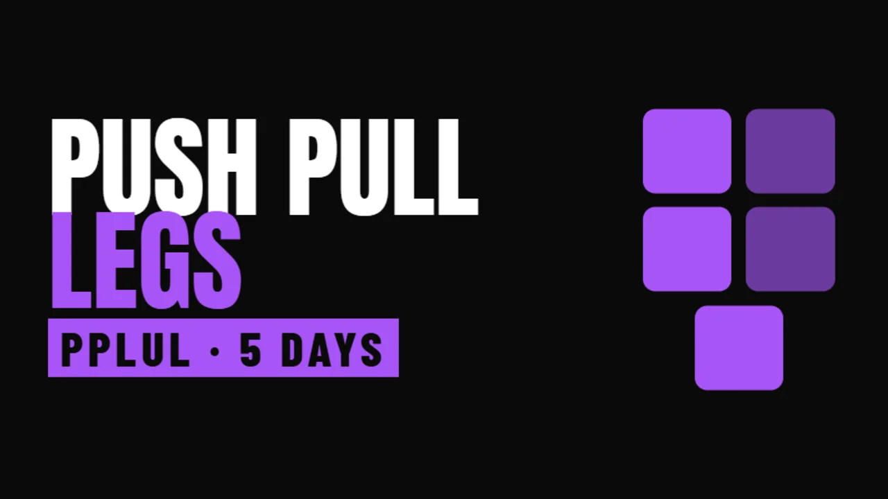Push Pull Legs · Upper Lower program cover